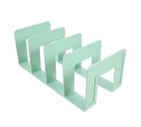 POPETPOP Sujetalibros Robusto sin Montaje con Diseño Múltiples Compartimentos para Escritorio y Estantería Organizador de Libros y Revistas Seguro con Esquinas Redondeadas para Oficina y