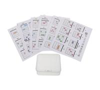 POPETPOP Tabla de Acordes de Guitarra para Principiantes 57 Tarjetas Instructivas Caja Portátil Guía Fácil de Acordes Musicales para Estudiantes y Práctica Flexible de Guitarra