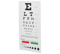 POPETPOP Tabla Evaluaciones Visuales Precisas Portátil de Prueba Visual de Pvc Optométrica para Adultos y Adolescentes Adecuado para Uso Hogar y Aulas Escolares