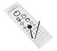 POPETPOP Tabla Optométrica Escolar Estándar Marco de Plástico, Cuadro Visual Colgante para Pruebas Ópticas en Hogar y Escuela, Gráfico Visual para Examen Ocular Infantil y Adulto, Prueba