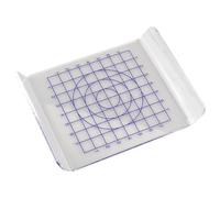 POPETPOP Tablero de Prensado para Arcilla Pequeña U Tipo, Placa Plástica Transparente con Rejilla, Herramienta para Modelar y Esculpir Cerámica, Accesorio Manual para Bricolaje Artístico