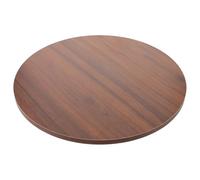 POPETPOP Tablero Redondo de Madera Negra de Nogal 42 Cm, Superficie Resistente a Rayones para Mesa de Centro, Comedor o Cocina, Pequeña Mesa de Patio Adecuado para Espacios Compactos y Uso
