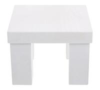 POPETPOP Taburete de Madera Mini Portátil para Accesorios de Fotografía Banco Pequeño Decorativo Cuadrado Elevador Ligero para Estudio Fotográfico y Sesión de Recién Nacido