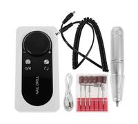 POPETPOP Taladro de Uñas Portátil Recargable Blanco V2, Máquina Eléctrica para Limar, Pulir y Quitar Esmalte de Gel y Acrílico, Herramienta Profesional para Salón y Cuidado Personal