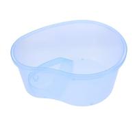 POPETPOP Tanque de Cría de Reptiles de Plástico Azul Gran Capacidad y Plataforma para, Seguro y Conveniente para Tortugas y Geckos Hogar