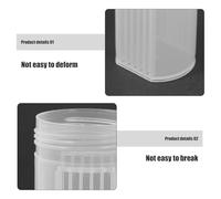 POPETPOP Tanque de Tinción Coplin de Plástico Transparente para Laboratorio 5 Ranuras Paquete 6 Unidades Frasco de Tinción para Celular E Histológica