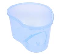 POPETPOP Tanque de Tortuga Diseño Creativo y Gran Capacidad, Caja de Plástico Azul para Reptiles Plataforma y Prevención de Escape, Adecuado para Hábitat de Tortugas y Geckos