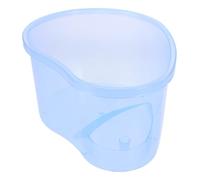 POPETPOP Tanque para Tortugas Plataforma para Tomar el Sol, Caja de Plástico Transparente, Tamaño Medio, Apto para Reptiles Acuáticos y Anfibios, Adecuado para Criar y Alimentar Tortugas Pequeñas