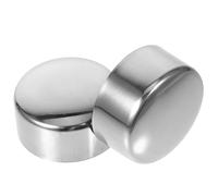 POPETPOP Tapas de Acero Inoxidable Extremos de Pasamanos de Escaleras 2 Piezas Diámetro 45 MM Accesorios Resistentes para Pasamanos de Madera y Plástico Adecuadas para Escaleras y