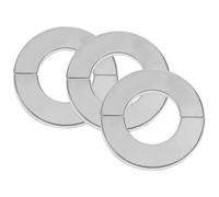 POPETPOP Tapas Decorativas para Válvula de Triángulo de Grifo Acero Inoxidable 3 Piezas Brida de Ducha de Pared Cubierta para Orificios de Plomería 34Mm Interior y 65Mm Exterior Uso