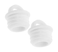 POPETPOP Tapón de Goma para Cubo de Fregona 20 Mm, Paquete de 2 Unidades, Accesorio Redondo para Drenaje de Agua, Compatible con Baldes de Trapeador para Cocina, Baño y Oficina