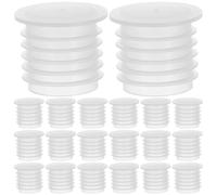 POPETPOP Tapones de Plástico Reutilizables 18 5 Anillos Tapones Interiores Herméticos Color Rojo, 100 Unidades para Sellar Botellas para Botellas de Vino Macetas y Tuberías
