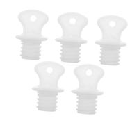 POPETPOP Tapones de Repuesto para Bolsas de Agua Caliente, 5 Unidades, Caucho Macizo, Tamaño Pequeño 16 Mm, Tapones de Sellado Impermeables para Bolsas y Botellas de Agua Caliente,