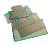 POPETPOP Tarjeta de circuitos PCB de de Vidrio, diseño Perforado de una Sola Cara, Kit de 8 Piezas para prototipado y Desarrollo electrónico DIY