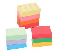 POPETPOP Tarjetas de Estudio Rayadas para Notas y Revisión Escolar de Fichas Portátiles para Organización y Aprendizaje Oficina Casa y Aula