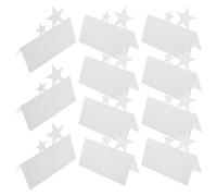POPETPOP Tarjetas de Felicitación en Color Claro para Hacer Tarjetas 50 Unidades de Cartulina Recortada Diseño de Estrella Escrita a Mano para Bodas Cumpleaños y Festividades
