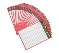 POPETPOP Tarjetas de Registro de Mantenimiento y Control de Inventario para Palets, 20 Hojas de Papel para Gestión y Seguimiento en Almacenes y Transporte