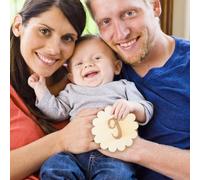 POPETPOP Tarjetas Mensuales para Bebés de Madera 12 Piezas Números de Encaje para Recién Nacidos Tarjetas de Cumpleaños y para Sesiones de Fotos de Ñiño y Recuerdos del Primer Año