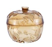 POPETPOP Tarro Plástico Hermético para Snacks y Chuches Bote con Tapa Transparente para Cocina y Salón Envase Almacenamiento Alimentos Seguro y Práctico Color Dorado