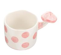 POPETPOP Taza de Café de Cerámica Forma de Hongo de 260ml, Divertida y Decorativa, Adecuado para Oficina y Hogar, Diseño Adorable para Niñas y Mujeres