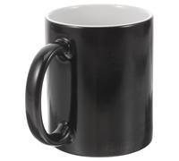 POPETPOP Taza de Cerámica Negra que Cambia de Color Calor, Taza Térmica para Café y Té Adecuado para Hogar y Restaurante Diseño Simple y Elegante