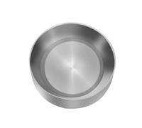 POPETPOP Tazón de Arroz de Acero Inoxidable de Doble Capa Efecto Aislante y Fácil Limpieza para Uso en Hogares y Comedores, Diseño Simple y Acabado Delicado
