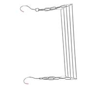 POPETPOP Tendedero Multiusos para Balcón 40 Cm Acero Inoxidable Resistente Anticorrosión Secador De Ropa y Zapatos Compacto para Espacios Pequeños Organizador Funcional