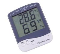 POPETPOP Termómetro Higrómetro Digital Pantalla Grande, Medición Simultánea de Temperatura y Humedad, Material Plástico, Conversión Celsius Fahrenheit para Interiores