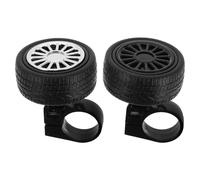 POPETPOP Timbre para Bicicleta Infantil Diseño de Dibujos Animados Sonido Potente Tamaño para Bicicletas Patinetes y Triciclos Color Negro y Plata Accesorio Seguro para Ciclismo