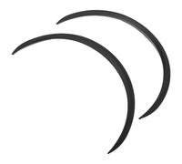 POPETPOP Tiras de Ceja para Neumáticos de Coche 3D Anticolisión y Antiarañazos Moldura Adhesiva para Guardabarros Textura Fibra de Carbono Negra Juego de 2 Piezas para Protección y