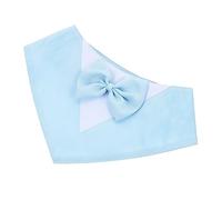 POPETPOP Toalla Triangular para Mascotas Perro Perro Pequeño Tejido para s Posicionamiento De Mascotas Collar De Bandana para De Boda Suave Sky-Blue Tela De Sarga
