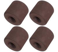 POPETPOP Tope de Puerta Antipellizco 4 Piezas, Soporte de Puerta de Eva Engrosado y Reforzado, Marrón, Protección contra Golpes y Viento para Seguridad Infantil en Hogar y Escuela