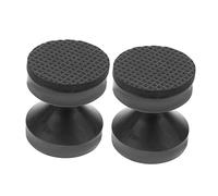 POPETPOP Topes de Cabecero Ajustables para Cama 4,7 Cm, Estabilizador de Muebles y Marco de Cama, Material Resistente Negro, Fijador Antirruido para Dormitorio y Hotel, Pack de 2 Unidades