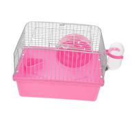 POPETPOP Transportador Portátil de Hámsteres y Pequeños Jaula de Viaje con Flexible para Hámsteres y Chinchillas Incluye Soporte para Botella Accesorios