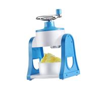 POPETPOP Trituradora De Hielo Manual Máquina Portátil para Hacer Hielo Raspado para Conos De Nieve y Granizados Diseño Desmontable Azul