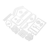 POPETPOP Troqueles de Corte de Hierro para Manualidades DIY en Álbumes, Plantilla Decorativa Resistente Color Plata Adecuado para Proyectos de Halloween