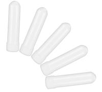 POPETPOP Tubos Inhaladores Blancos Recargables de Plástico Sanitario para Aromaterapia, 5 Unidades, Mechas de Algodón Absorbente, Compactos para Uso Diario y Alivio Nasal