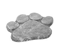 POPETPOP Tumba Conmemorativa para Mascotas De Resina Diseño De Huella Decoración De Jardín para Recordar Tu Perro El Patio o Césped Resistente La Intemperie para Honrar La Memoria De Tu