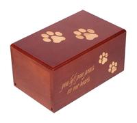 POPETPOP Urna Funeraria De Madera para Mascotas Cenicero Conmemorativo para Gatos y Perros