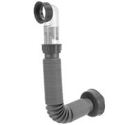 POPETPOP Válvula de Drenaje del Fregadero Cocina, Tubería de Desagüe del Fregadero, Plástico, Codo Antirretorno, Salida Lateral Horizontal, Antiolor, para Cocina y Espacios Renovados