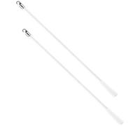 POPETPOP Varilla Ciega De Fibra De Vidrio 17 Pulgadas con Mango Ergonómico, Abridor De Persianas Verticales Resistente y Anticorrosivo, Accesorio para Cortinas Ventanas, Paquete De 2 Unidades