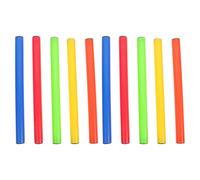 POPETPOP Varillas Antideslizantes 10 Piezas Palos de Plástico Multicolor para Competencias Escolares Tamaño Reglamentario Palos Ligeros para Entrenamiento y Eventos Atléticos