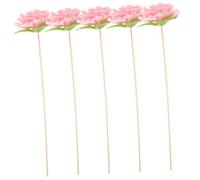POPETPOP Varillas Aromáticas de Ratán Natural 20 Cm, Palitos Aromáticos de Flores Rosas, Difusores de Aroma sin Fuego para Hogar y Bodas, 5 Unidades Decorativas
