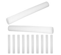 POPETPOP Varillas de Espuma Floral para Manualidades 40 Cm, Cilindros de Poliestireno Expandido en Color Claro, 12 Piezas para Arreglos y Suministros de Floristería DIY