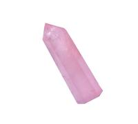 POPETPOP Varita de Cristal de Cuarzo Rosa Faceteada de 6 Lados para Reiki y Energía Cargada, Piedra Curativa Adecuado para Rituales y Decoración del Hogar Color Aleatorio