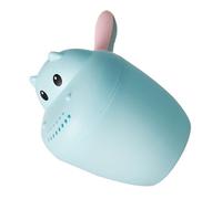 POPETPOP Vaso para Champú de Ñiño Multifuncional Diseño de Animal Pequeño Cucharón de Plástico para Agua de Ducha Seguro y Práctico Adecuado para Lavar la Cabeza del Ñiño el Baño