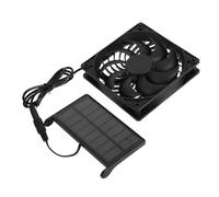 POPETPOP Ventilador Solar Panel Fotovoltaico para Ventilación Refrigeración Ligera para Casetas de Mascotas Invernaderos Gallineros y Cobertizos