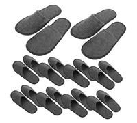 POPETPOP Zapatillas De Interior Plegables Portátiles De Algodón y Lino, Cómodas y Reutilizables Para Hombres y Mujeres, Para Viajes, Casa y Hotel, Set De 10 Pares