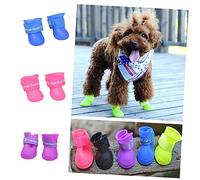 POPETPOP Zapatos para Perros Impermeables De Goma Anti-deslizantes Botas De Lluvia Colores Candy