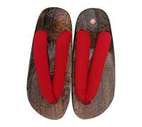 POPETPOP Zuecos Elegantes para Hombre de Madera de Paulownia Sandalias Tipo Zueco Punta Redonda Talla 39 Pantuflas Creativas de Verano Suela Antideslizante y Diseño Transpirable